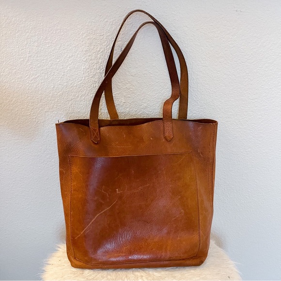 Madewell Bags Madewell Brown Leather Transport Tote Bag Poshmark